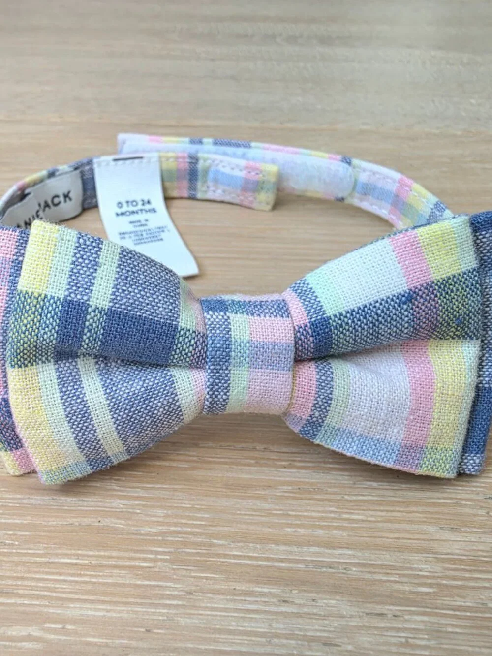 Janie & Jack Plaid Suspenders + Bow Tie Set (0-2T Baby/Toddler)